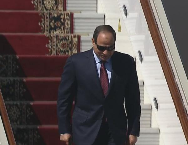 رئیس جمهوری مصر پس از 30 سال وارد بغداد شد